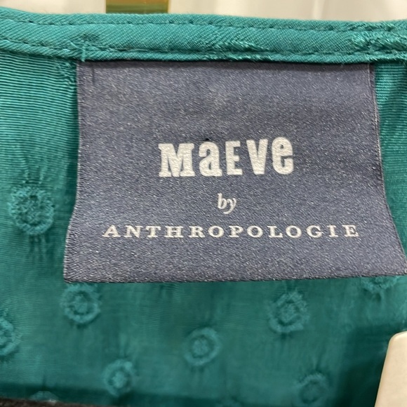 NWT Maeve by Anthropologie Eudora Turquoise Dress - Picture 9 of 15